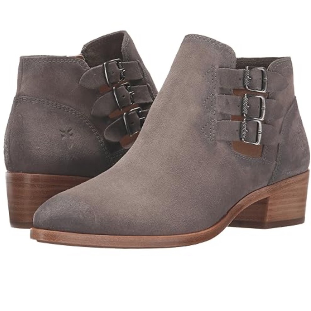 FRYE Ray Belted Bootie, ankle bootie, gray - Picture 4 of 4